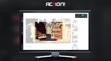 ภาพแสดงว่าจะเริ่มอัดด้วยโหมดการอัดบริเวณเดสก์ท็อปใน Action! ได้อย่างไร ซอฟต์แวร์การจับภาพเดสก์ท็อปช่วยให้คุณสร้างการอัดจากส่วนหน้าจอวินโดวส์ที่คุณเลือกได้