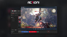 picture shows how looks like video player in Action! game recording and capturing software
